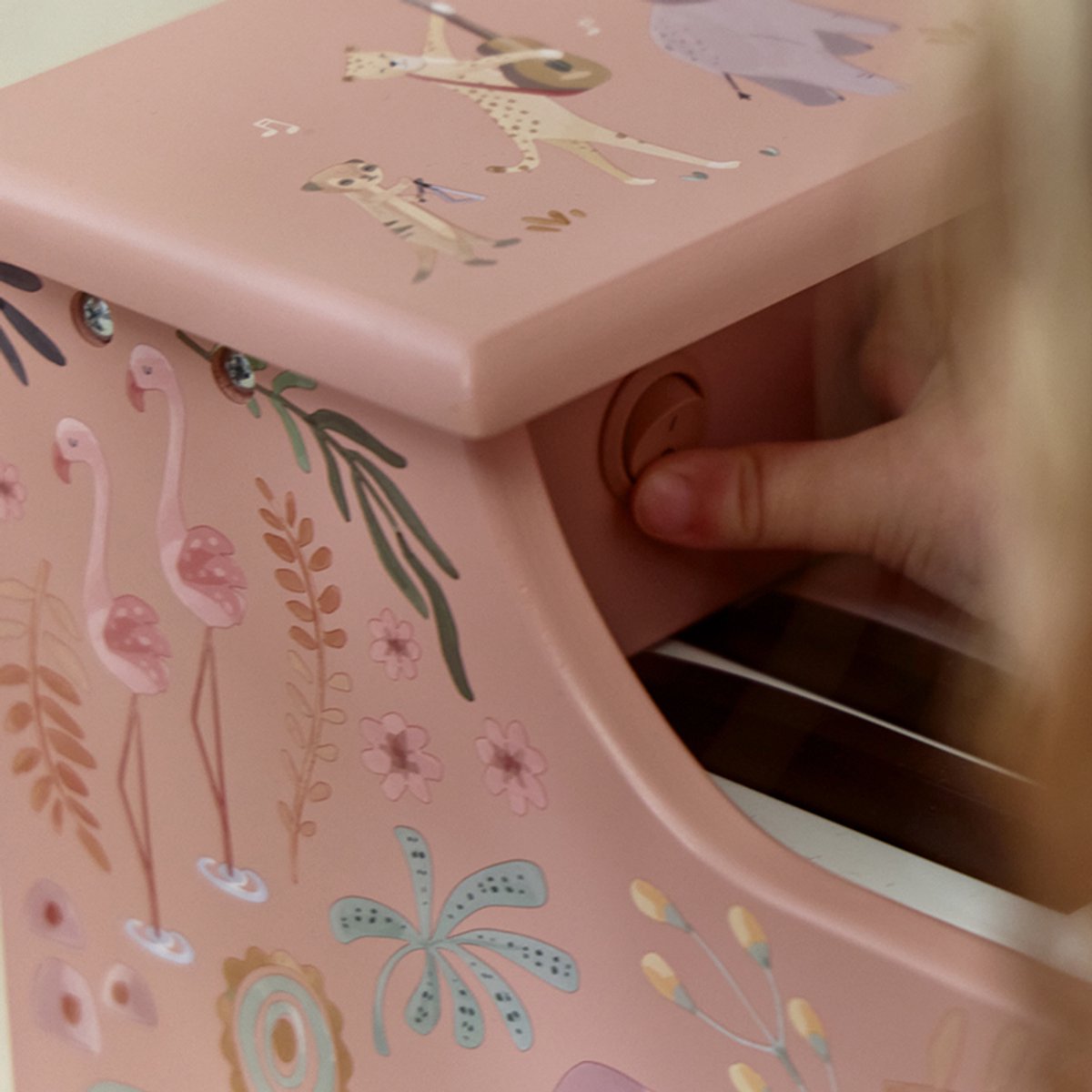 Little Dutch Houten piano - Roze FSC - Safari Friends - afbeelding 4