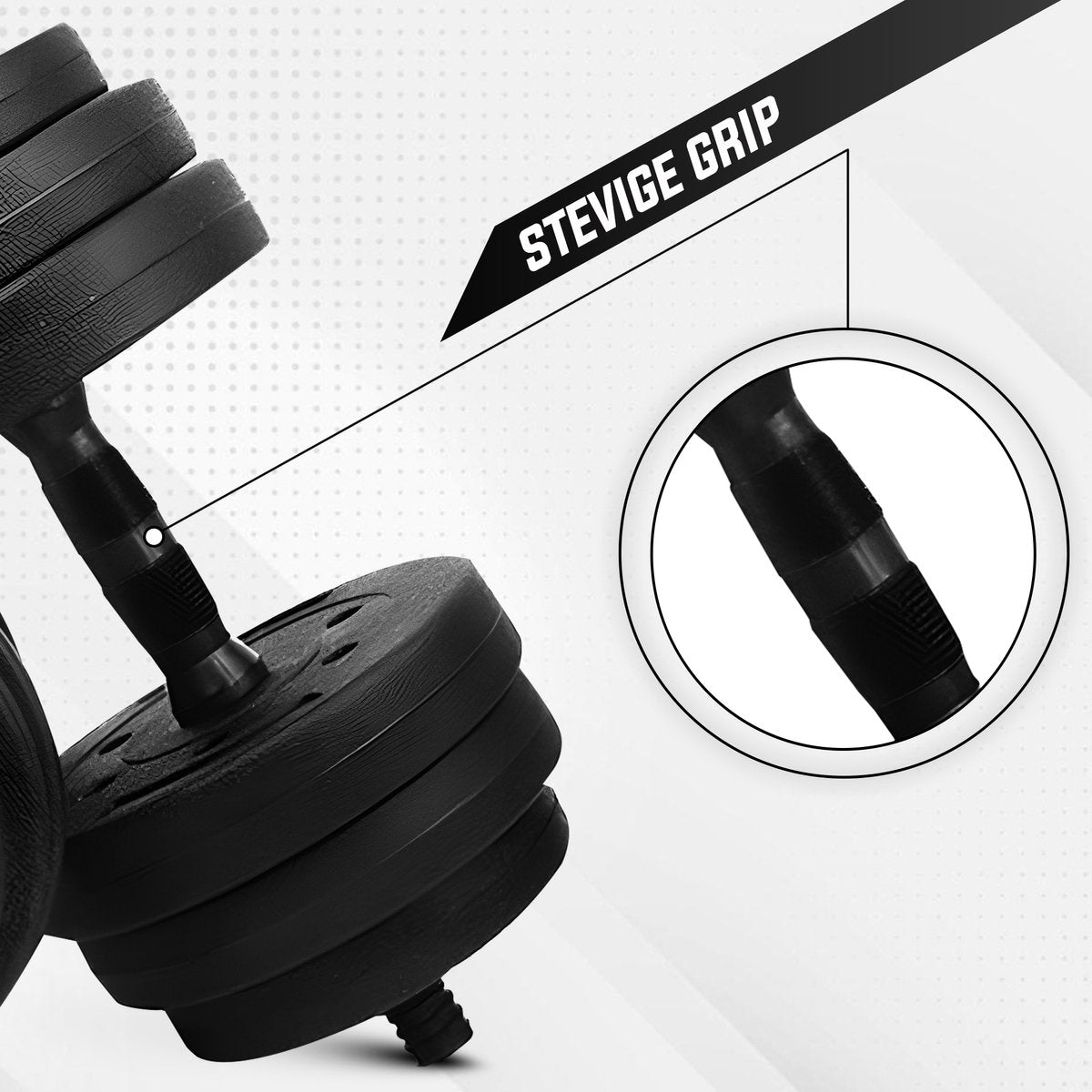 Fitby Dumbells 20 KG - Dumbbell - Gewichten Set - Verstelbare Dumbells - Halterset - Dumbbell Set - afbeelding 2