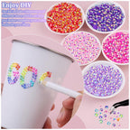 Luxe Strasssteentjes Set - 32.000 Stuks - 40 Kleuren - XXL DIY Rhinestones Kit met 3x 10ml Lijm - Plaksteentjes voor Kleding, Mokken, Schoenen & Nagels - Hobby Pakket - 0.3 cm - afbeelding 5