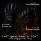 MR. PANACHE Hittebestendige Oven- & BBQ Handschoenen - 2 stuks - afbeelding 5