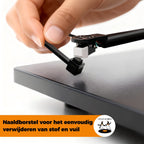 Pinguïn Records VinylCare ProBrush - Hoogwaardige platenborstel – Complete 3-delige set – Inclusief naald- en schoonmaakborstel - Antistatische platenborstel – LP borstel – Platenreiniger voor vinyl - afbeelding 4