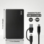 Rolio Externe Harde Schijf - USB 3.1 en USB C - 1Gbps snelheid - 500GB Opslag - afbeelding 2
