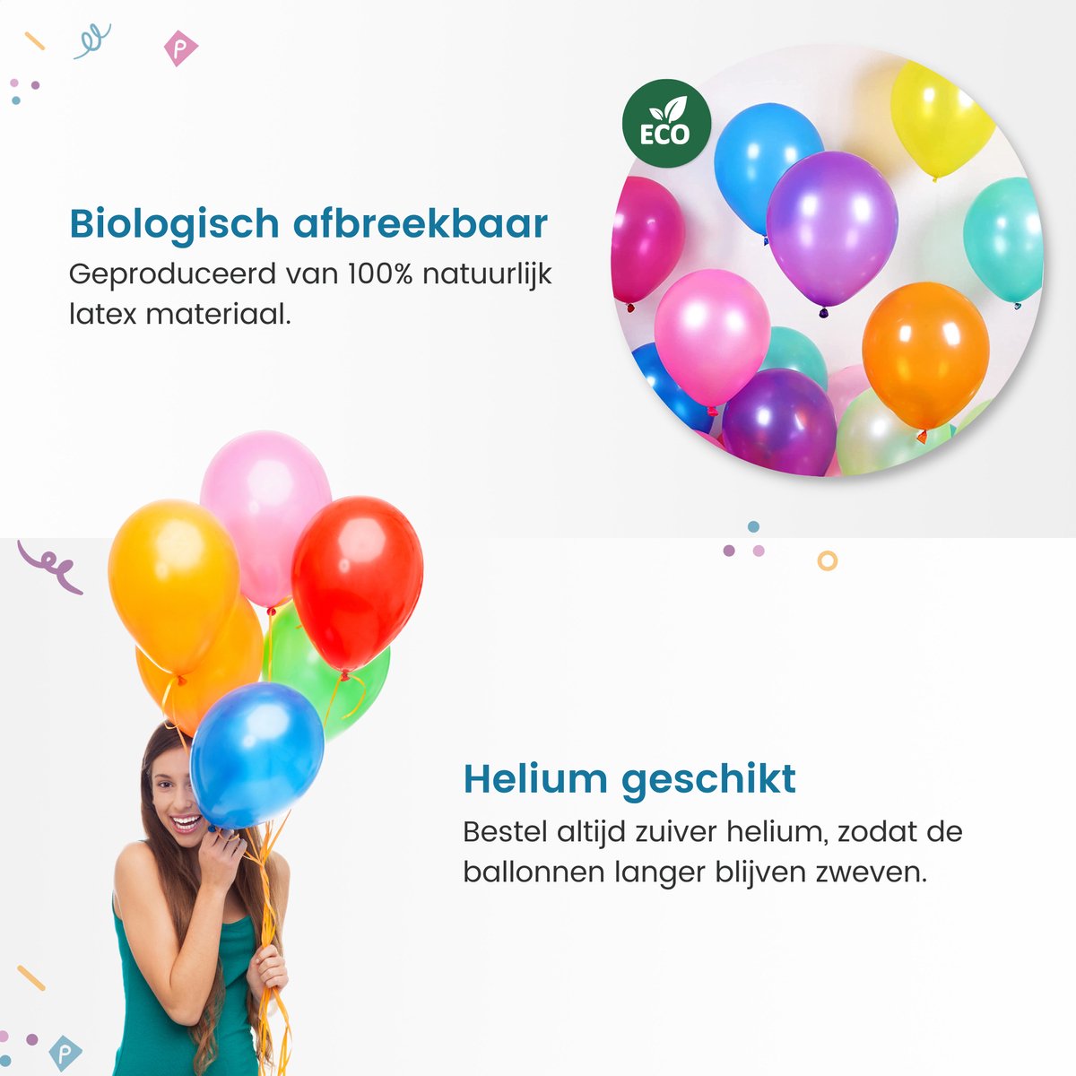 Partizzle 100 stuks Gekleurde Regenboog Latex Ballonnen - Ballonnenboog - Verjaardag / Carnaval Party Versiering - Helium Geschikt - 30 CM - afbeelding 3