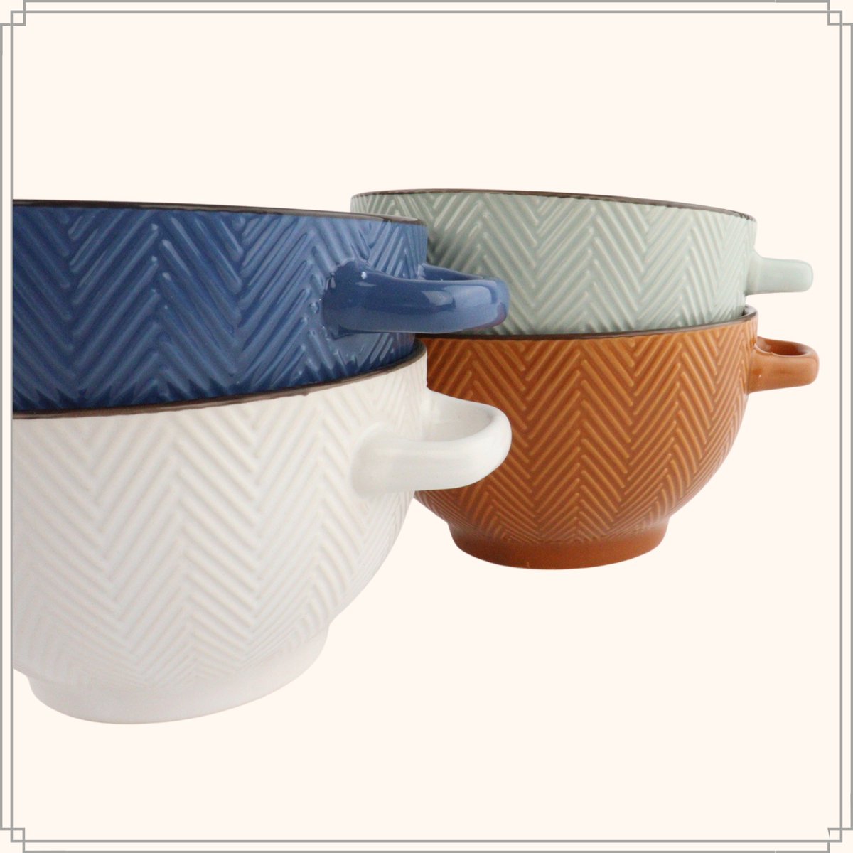 OTIX Soepkommen - Set van 4 - 600 ml - afbeelding 5
