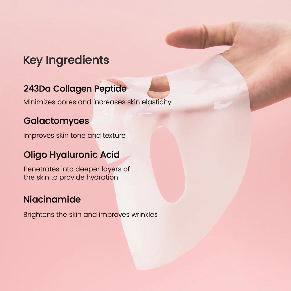 Biodance Bio Collagen Real Deep Mask - Gezichtsmasker - 4 stuks - afbeelding 5