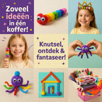 Vaive Knutselkoffer 1432-delig – Knutselen Meisjes - Kralen, Veren, Pompons & Wiebeloogjes - Knutselset - Knutselspullen - Knutselpakketten - afbeelding 5