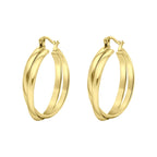 Lucardi Dames Goldplated oorbellen Zuria - Oorbellen - Cadeau - Staal - Goudkleurig - afbeelding 1