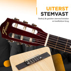 Finesse Akoestische Gitaar - met Videocursus - Nylon Snaren - Klassieke Gitaar - Spaanse Gitaar - Kind - Volwassenen - Naturel - afbeelding 4