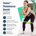 Hulser Mini resistance band set 5-delig - 2 tot 18 kg - 30 cm - Met digitale startgids - afbeelding 2