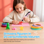 TinyPlay 3D Pen Starterspakket XXL - 100 m PLA Filament - afbeelding 5