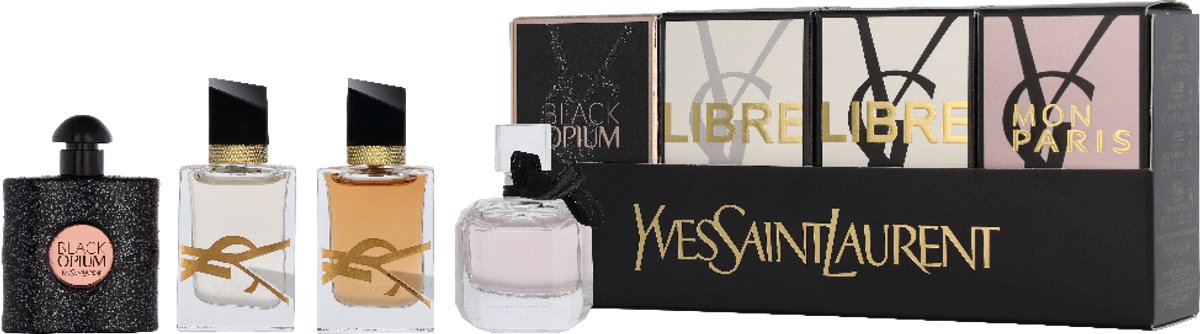 Yves Saint Laurent miniatures parfumset met vier parfumflacons – afbeelding 4