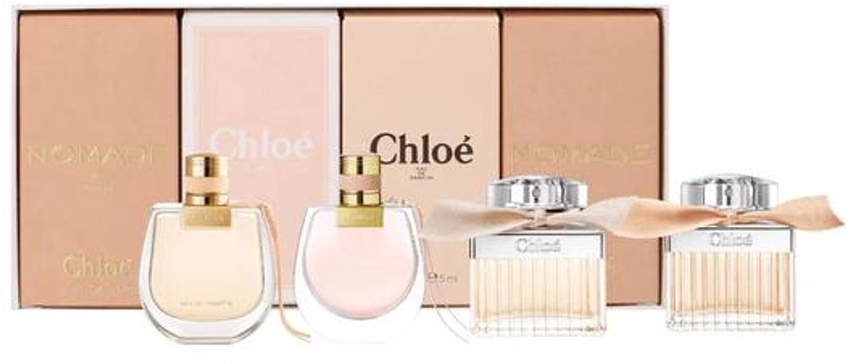 Chloé miniatures parfumset met vier parfumflacons