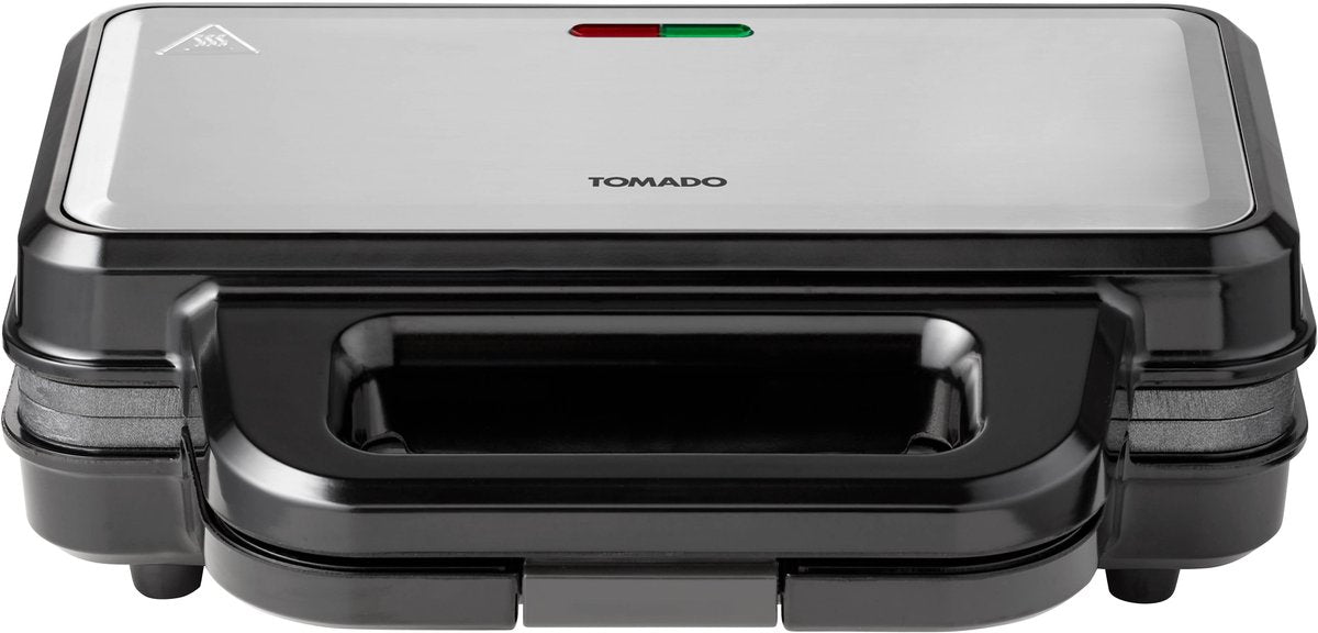 Tomado TGP2002S Tosti Apparaat voor 2 Tosti's - Grill IJzer - Panini - PFAS vrij - 1000 watt - RVS - afbeelding 5
