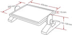 Voetensteun Bureau Ergonomisch - DIN 4556 Norm - Bureau Accessoires - Ergonomische Voeten Steun - Voetenbankje Verstelbaar - Anti Slip Foot Rest - Voetenbankje - afbeelding 3