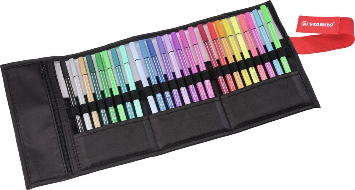 STABILO Pen 68 - Premium Viltstift - Rollerset - ARTY - Set Met 25 Verschillende Kleuren - afbeelding 2