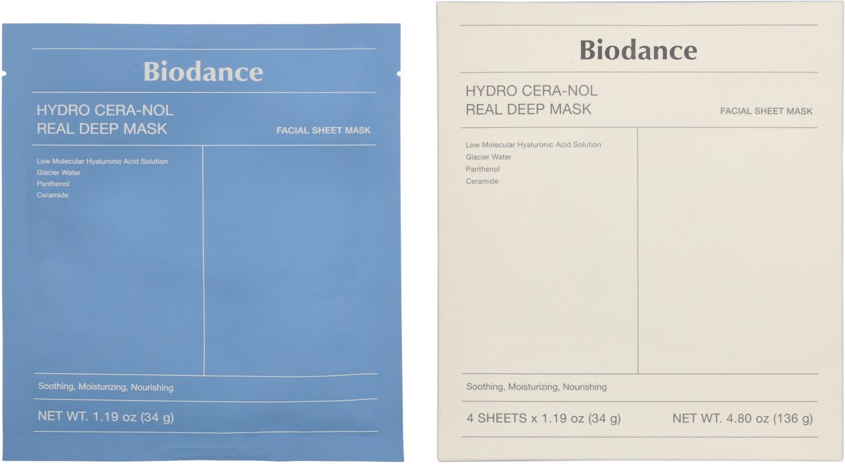 Biodance Real Deep - Gezichtsmasker - Hydro Cera-Nol - 4 Stuks - afbeelding 3