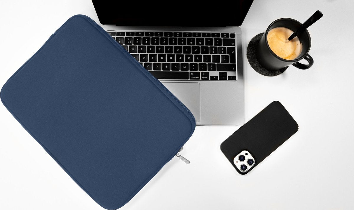 Coverzs Laptophoes - 14 inch - Donkerblauw - afbeelding 5