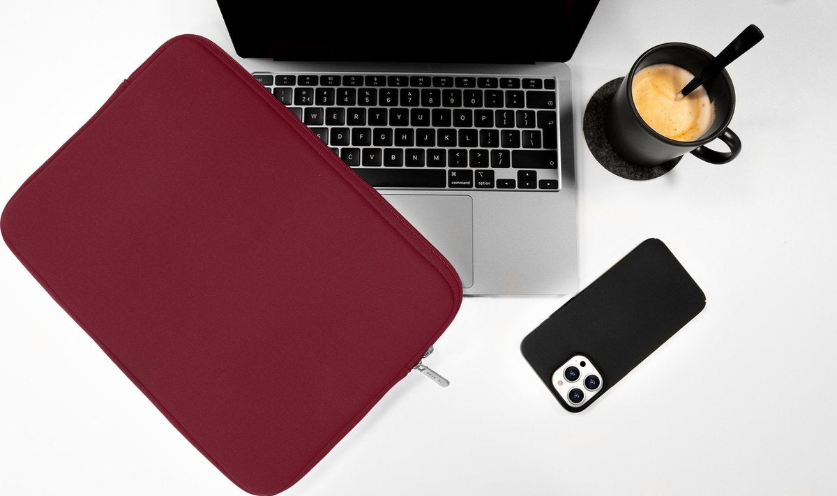 Coverzs Laptophoes - 14 inch - Bordeaux - afbeelding 3