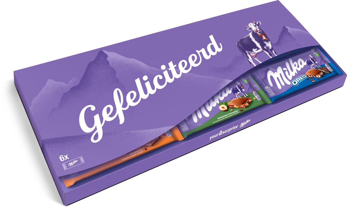 Mega Milka met tekst "Gefeliciteerd" - 600 gram - Chocoladereep - Chocolade - afbeelding 4