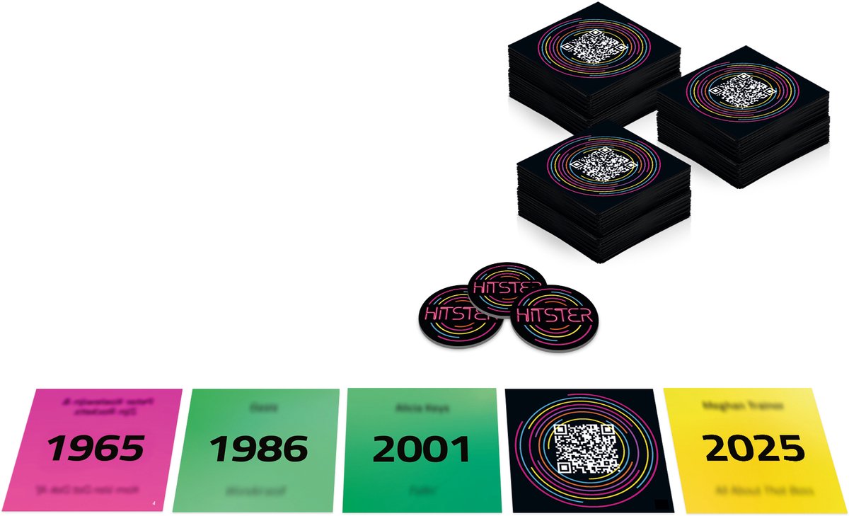 Hitster - Battle of the Generations - Nederlandstalig Partyspel - Actiespel - Muziekspel - afbeelding 4
