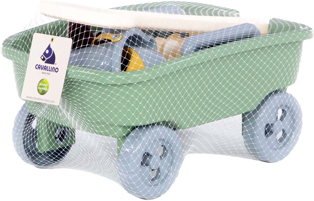 Cavallino Bolderkar met Zandspeelgoed - Inclusief oa Gieter en Schep - afbeelding 2