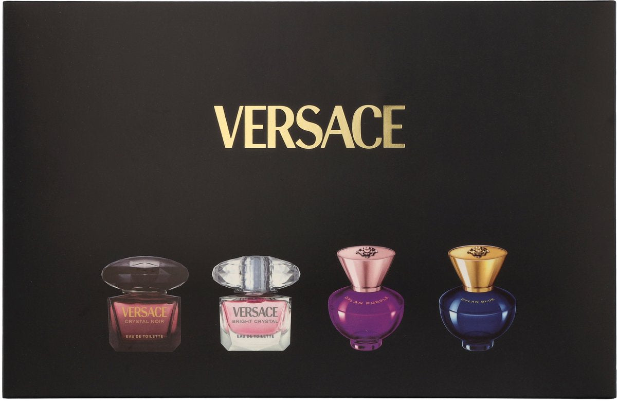 Versace miniatures parfumset voor dames met vier miniatuurflacons – afbeelding 4