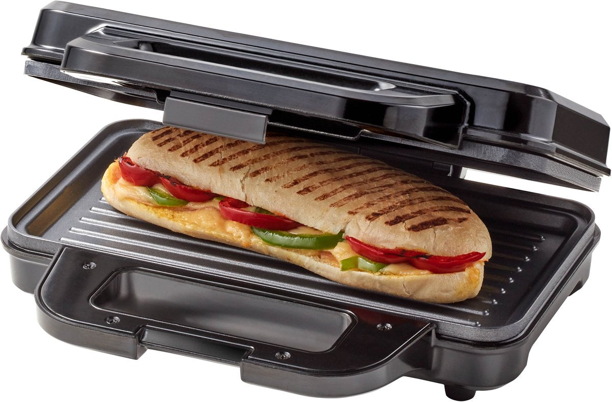 Tomado TGP2002S Tosti Apparaat voor 2 Tosti's - Grill IJzer - Panini - PFAS vrij - 1000 watt - RVS - afbeelding 2