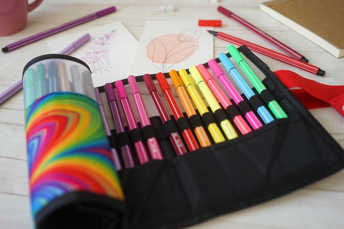 STABILO Pen 68 - Premium Viltstift - Rollerset - ARTY - Set Met 25 Verschillende Kleuren - afbeelding 5