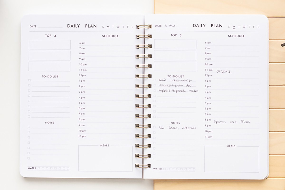 Planbooks - Daily Planner - To Do Planner - Dagplanner - To Do Lijst - A5 ringband - afbeelding 5