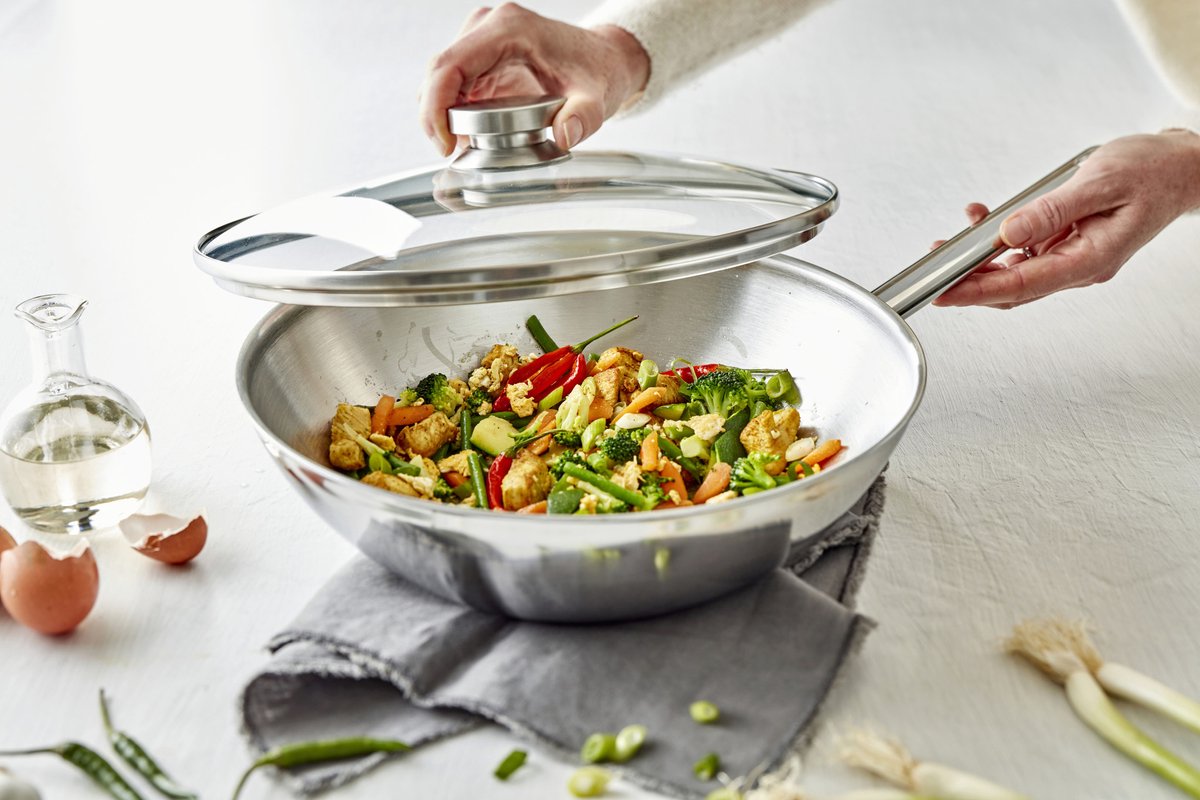 Demeyere Apollo 7 - 30 cm - Wok - afbeelding 2
