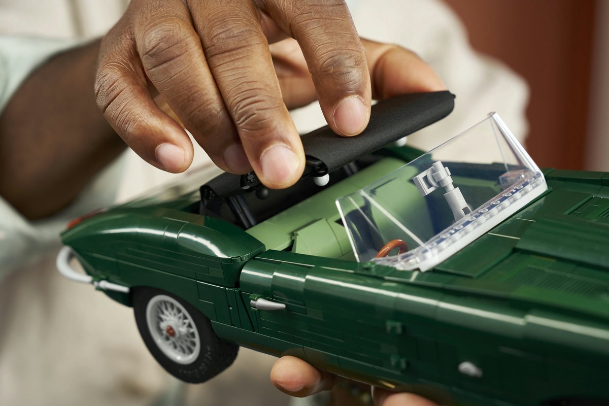 LEGO Icons Jaguar E-Type - Klassieke Sportwagen Auto - 11381 - afbeelding 4