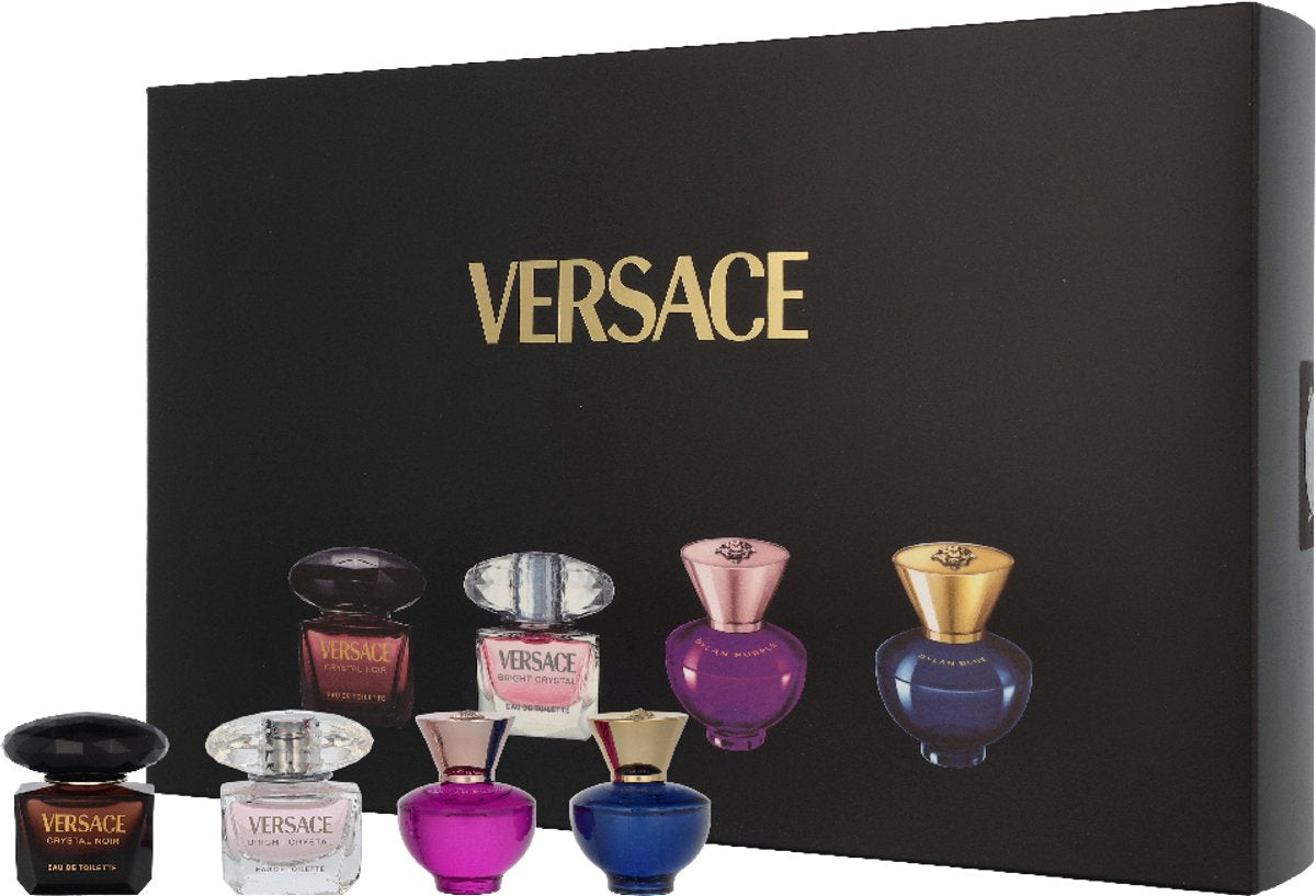 Versace miniatures parfumset voor dames met vier miniatuurflacons – afbeelding 3
