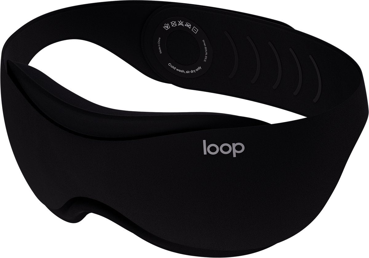 Loop Eclipse™-slaapmasker - Premium lichtblokkerend oogmasker voor slapen, reizen, dutjes en zijslapers - Zwart - afbeelding 1