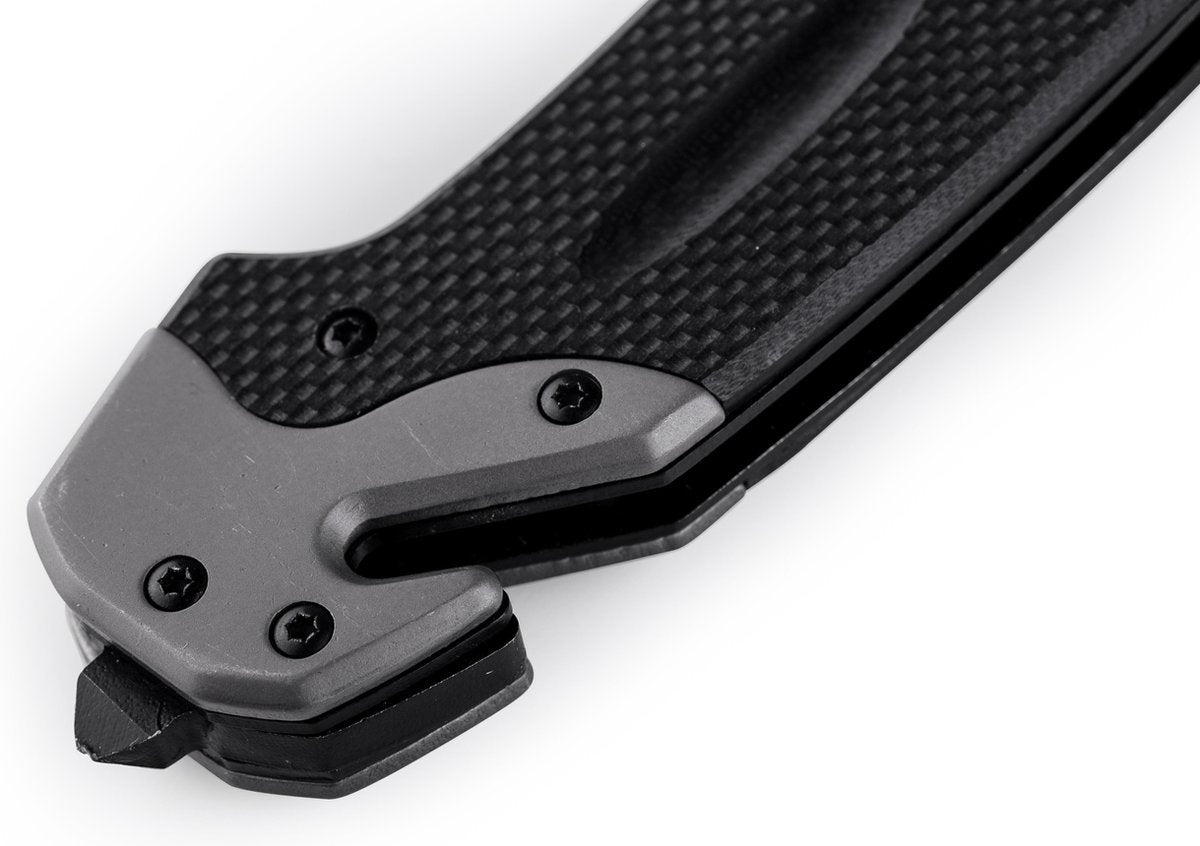 Survival zakmes outdoor – 1 hand open systeem en broekclip – 22.5 CM vouwmes – RVS - afbeelding 2