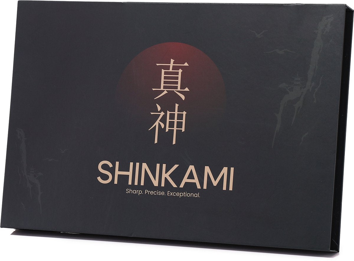 Shinkami® - 5-delige Japanse Messenset met Slijpsteen - Samurai-stijl - afbeelding 3