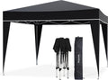 LifeGoods Partytent - Opvouwbaar - 3x3 m - Easy Up - Paviljoen - Vouwtent - Met Draagtas - Zwart - afbeelding 1