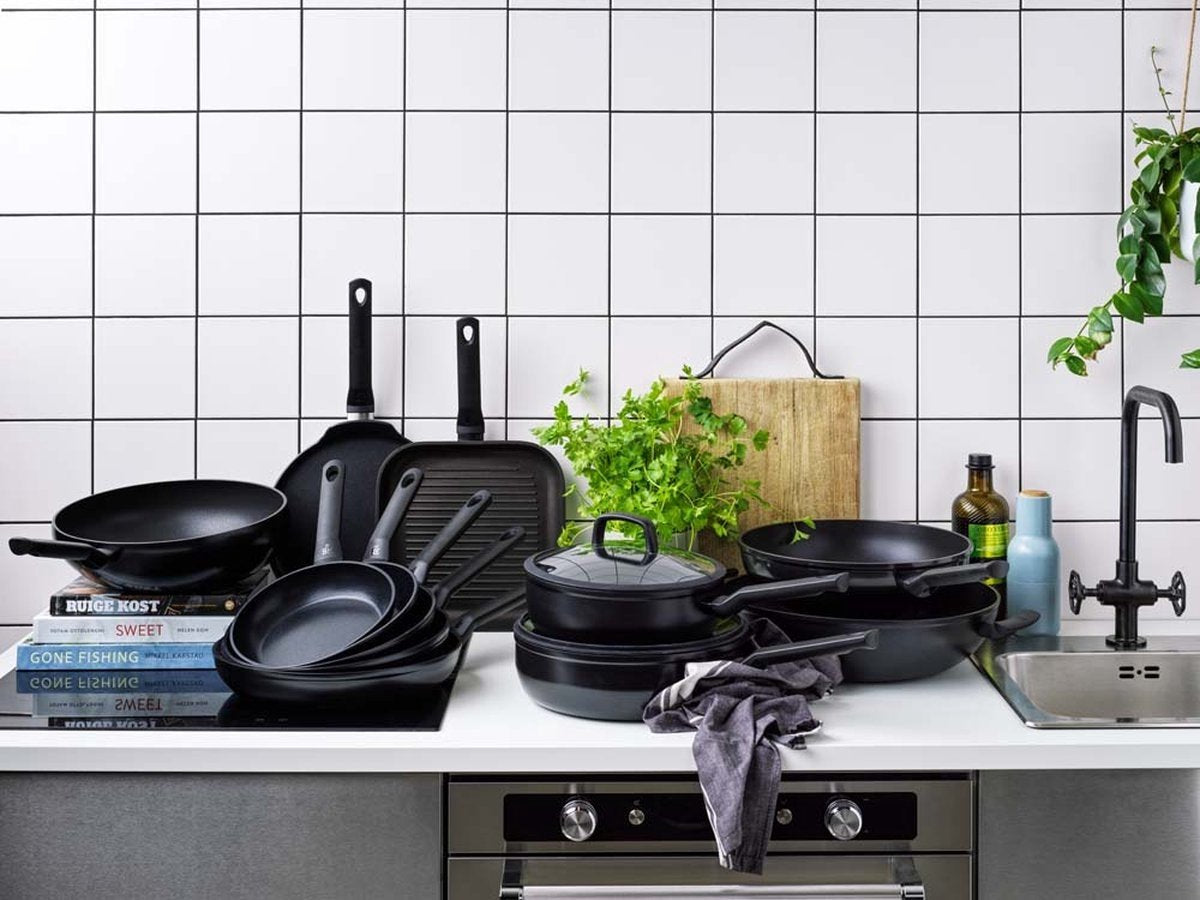 BK Easy Induction Wokpan 36cm - 7.5L - Zwart - afbeelding 5