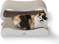 Jake and Jacky Krabkarton voor Katten 2 in 1 model - Krabpaal Karton - Krabplank - Krabmand - Krabmeubel - Kartonnen Krabmat - Kattenmand - Kattenbed - 71x24x21cm - afbeelding 1
