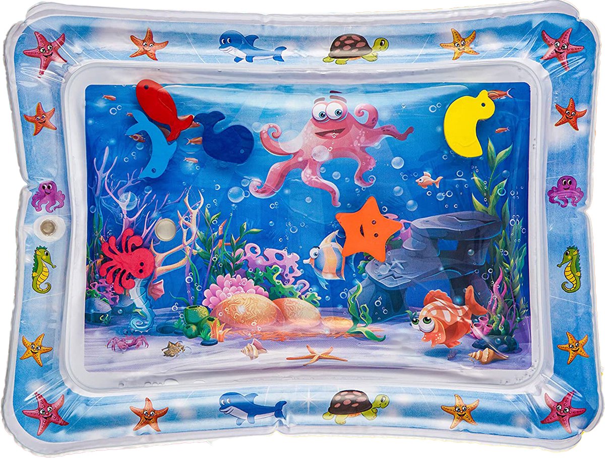 Frummel Waterspeelmat Baby – Watermat – Speelkleed – Opblaasbaar – Waterspeelgoed Baby - Kraamcadeau - Octopus - afbeelding 1