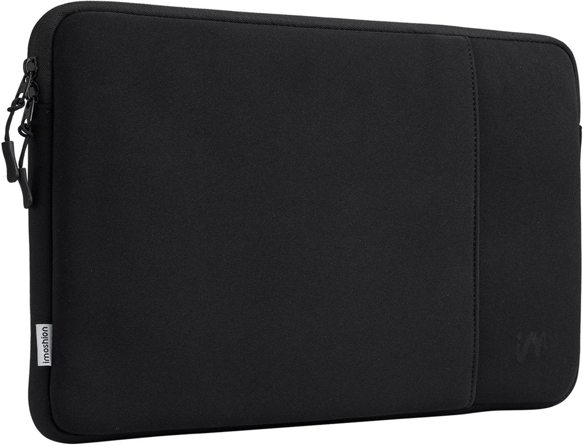 imoshion Laptop sleeve met vak - Laptop Hoes geschikt voor 15 / 15.3 / 15.6 / 16 / 16.2 inch - Zwart - afbeelding 1