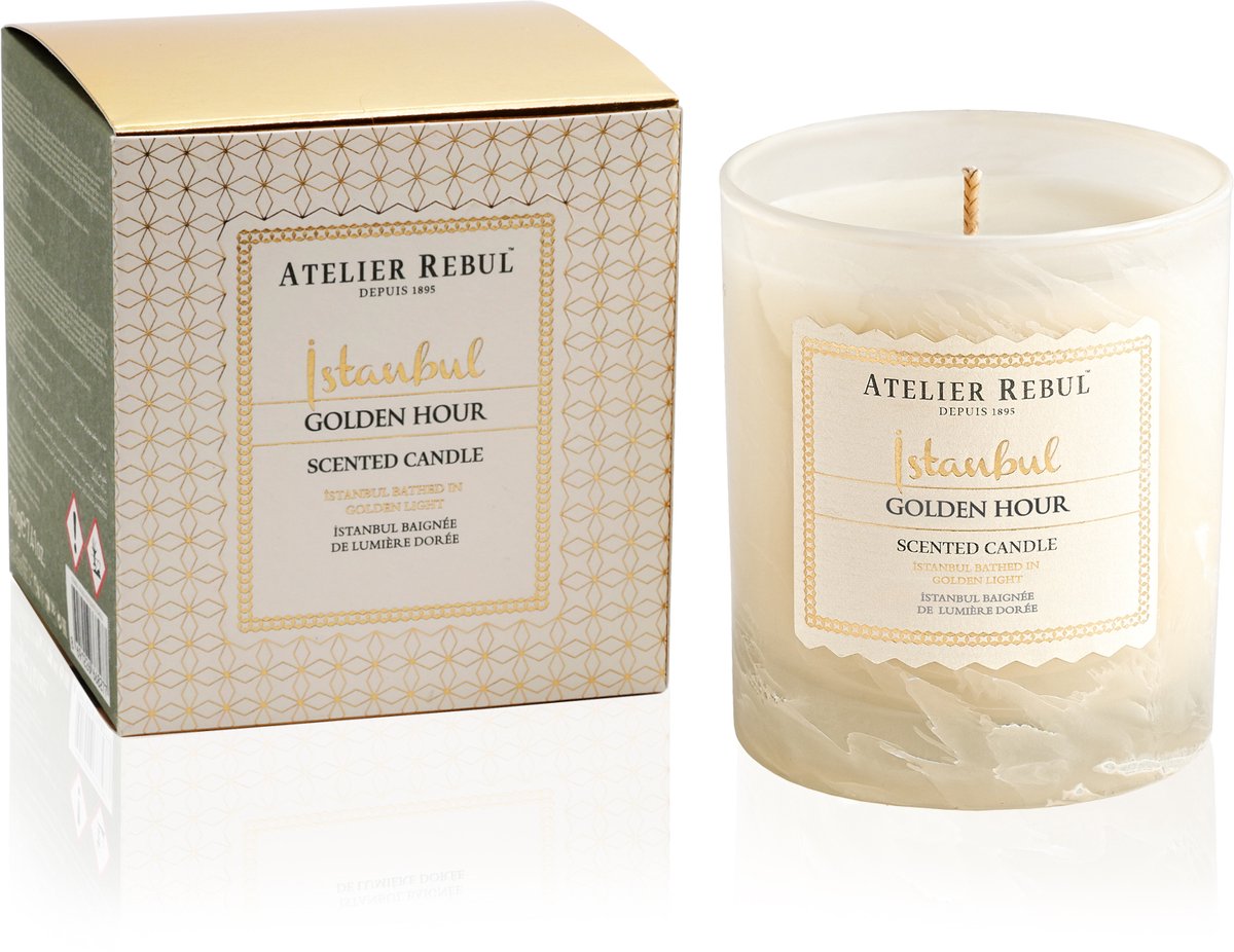 Atelier Rebul Istanbul Golden Hour - Geurkaars (210g) - 45 Branduren - afbeelding 1