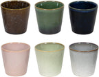 Studio Tavola Koffiekopjes Wind - Bruin/Groen/Roze/Blauw/Grijs - 6 Stuks 200 ml Aardewerk - afbeelding 1