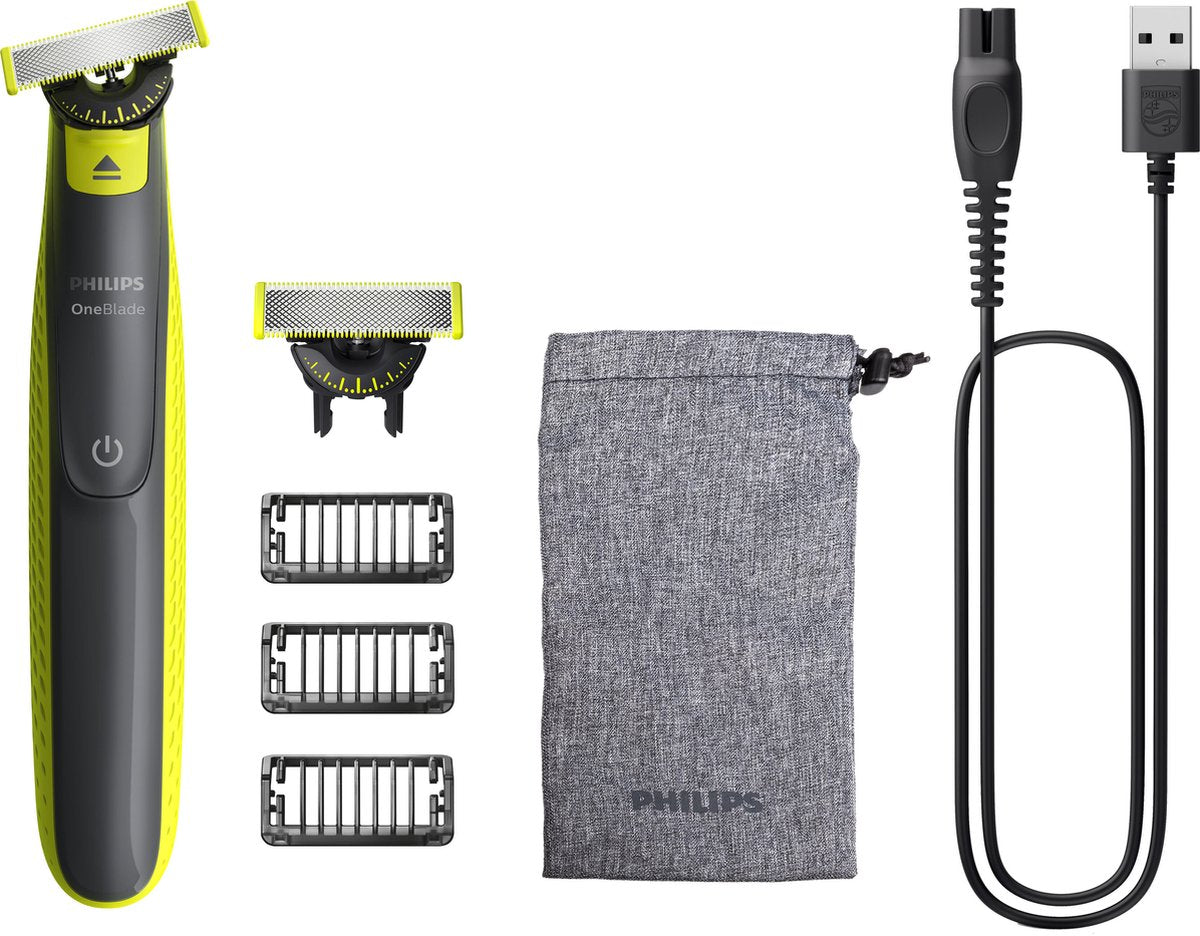 Philips OneBlade 360 Face - Trimmer, scheerapparaat en styler in 1 - Met 3 trimkammen - QP2724/31 - afbeelding 1