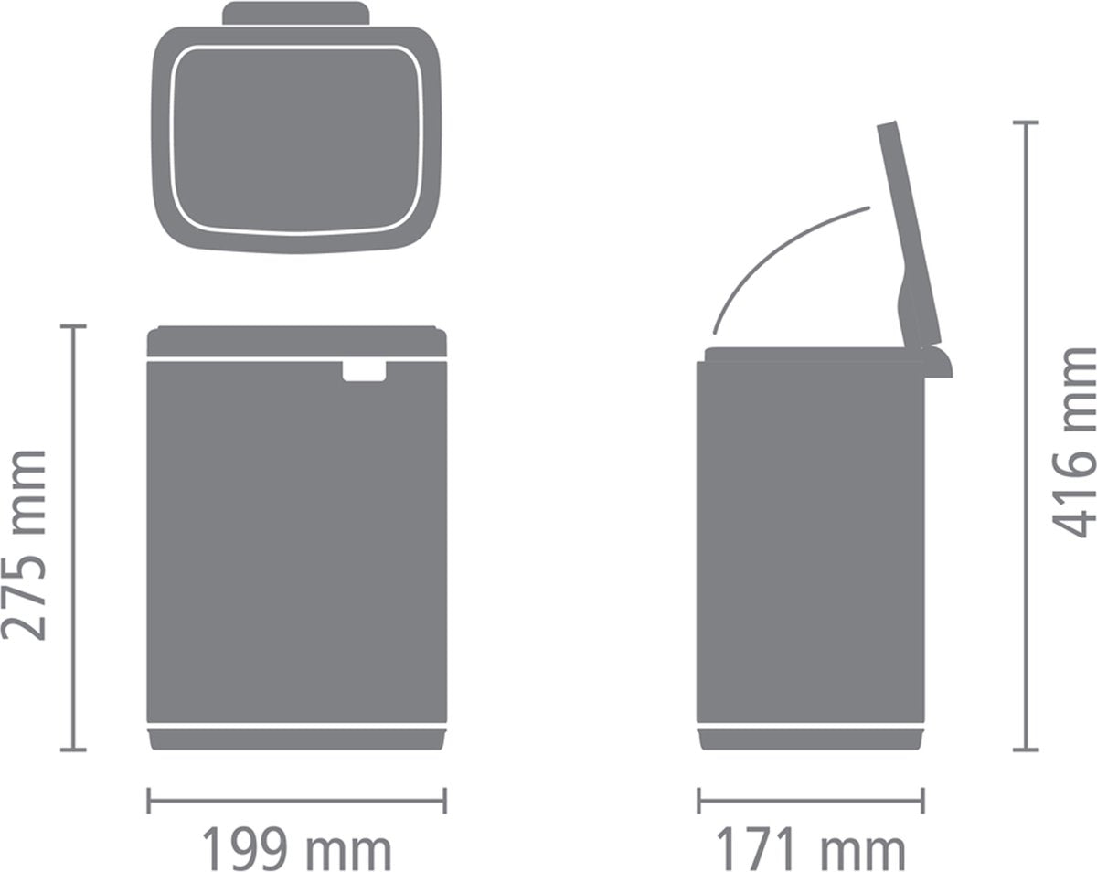 Brabantia Bo Prullenbak - 4 liter - afbeelding 2