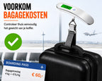 Kofferweegschaal - Bagageweegschaal - Hangweegschaal, bagageweger tot 50 kg - Digitaal - Inclusief batterij - afbeelding 2