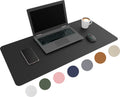 WURK Muismat 80x40 - XXL - Bureau Onderlegger - Bureau Organizer - Bureaumat - Inclusief Kabel Clip – Zwart - afbeelding 1