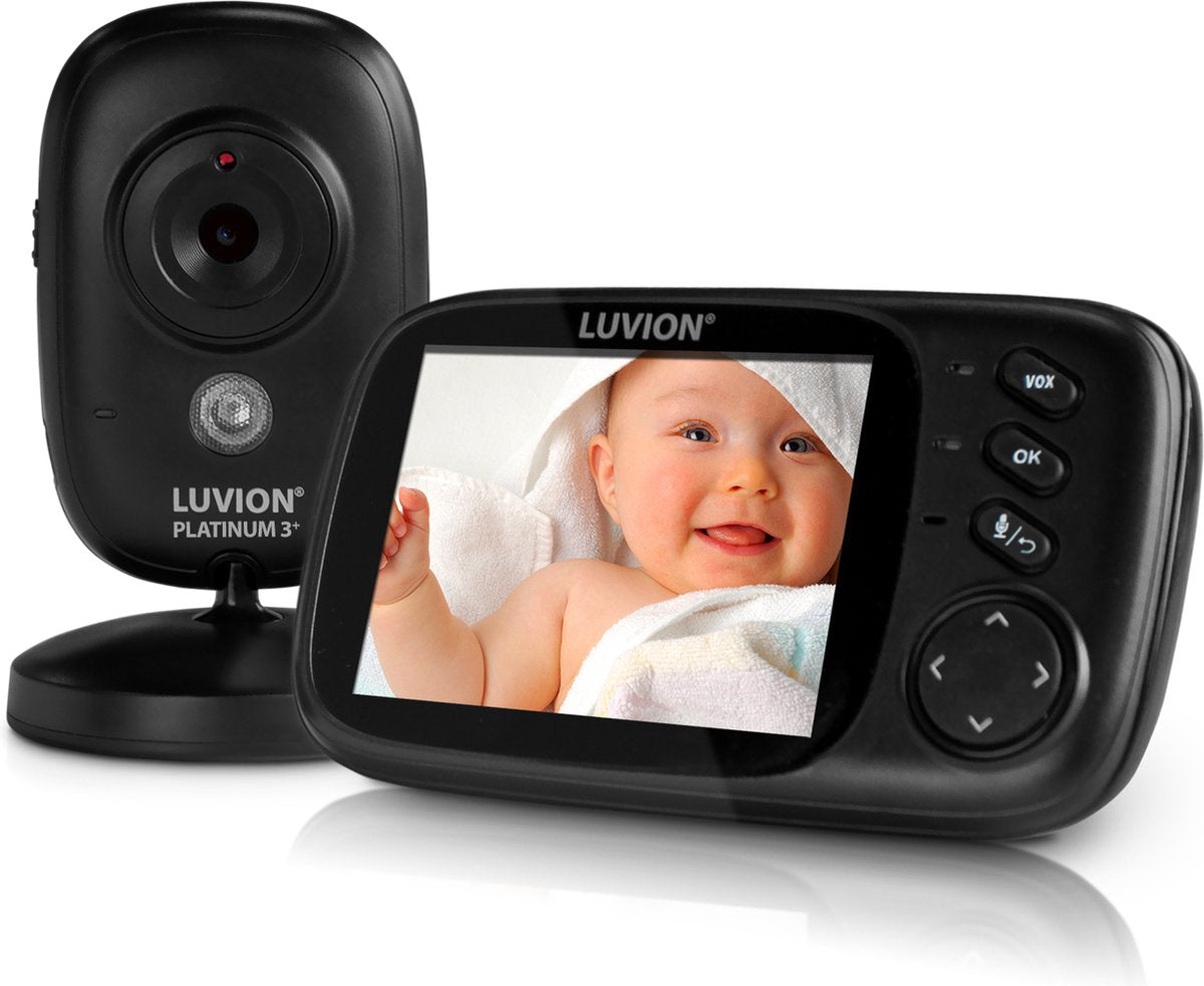 LUVION® Platinum 3+ Black - Babyfoon met Camera - Uitbreidbaar tot 2 Baby Camera's - Premium Baby Monitor - afbeelding 1