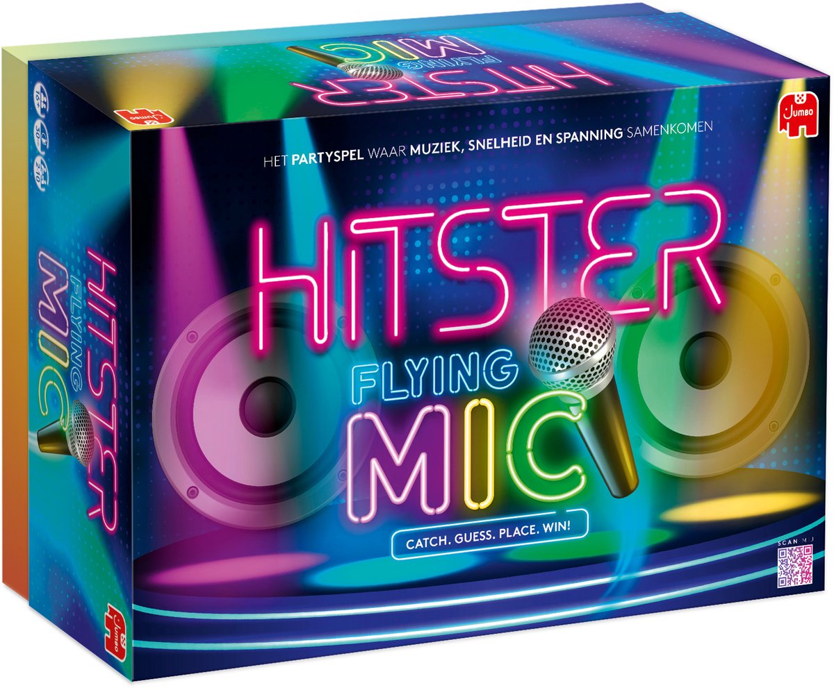 Hitster - Flying Mic - Nederlandstalig Partyspel - Actiespel - Muziekspel - afbeelding 1