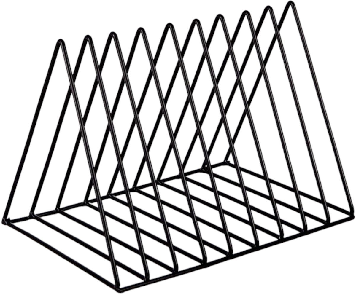 LP Opbergsysteem - Zwart - Elpee Opbergrek - Platenrek van Metaal - Opbergrek LP - Vinyl OpbergSysteem - 50 tot 60 Platen - Bordenstandaard - Boekenstandaard - afbeelding 5