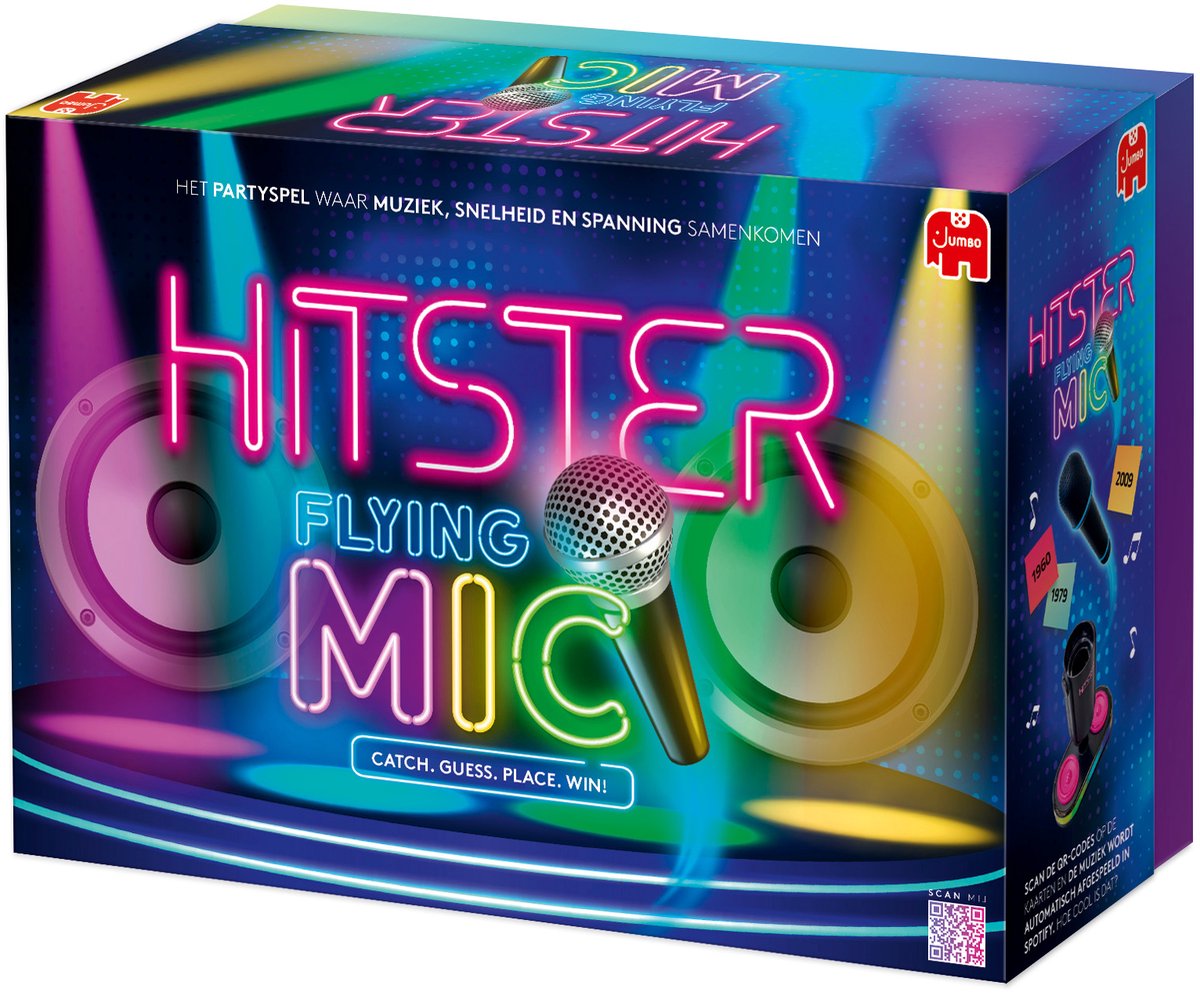 Hitster - Flying Mic - Nederlandstalig Partyspel - Actiespel - Muziekspel - afbeelding 5